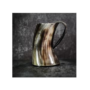 Taza de jarra vikinga de cuerno Natural, pulida a mano, estilo Animal de calidad clásica para fiestas de celebración, artesanías de Navidad - Product Image 2