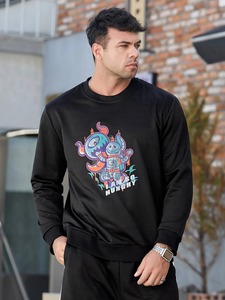 Nouveau Premium Haute Qualité Plaine Logo Personnalisé 100% Coton Polaire Sweats Ras Du Cou Sweat pour Hommes - Product Image 6