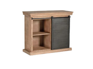 Buffet de style industriel en bois massif et métal, armoire rétro multifonctionnelle pour la cuisine et la salle à manger - Product Image 3