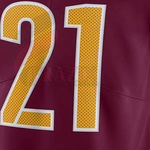 เสื้อเจอร์ซีย์อเมริกันฟุตบอลแบบสวมใส่สบาย ระบายอากาศได้ดี ไซส์ใหญ่ แขนสั้น ออกแบบเองได้ ขายดีที่สุด - Product Image 6