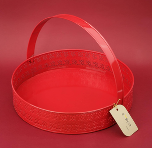 Tarro de cesto de metal decorativo de latón AK con soporte atractivo en acabado rosa y dorado para decoración de cafetería/Decoración Para sala de estar - Product Image 4