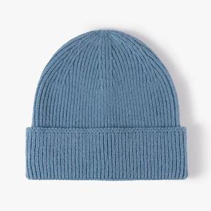 <b>Winter</b> Plain Knit Beanie <b>Cap</b> Custom Logo Embroidery Soft Acrylic Headwear for Men and Women - Product Image 3