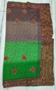2026 Latest Trendy Fashion Indian Exclusive Florals Pattern Saree Chiffon <b>Fabric</b> Anti-static Lightweight Woven Shubham - Product Image 2