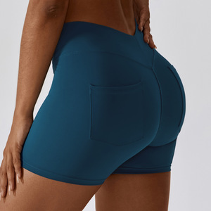 Shorts Deportivos de Mujer al por Mayor, Nuevos, Sin Costuras, para Gimnasio, Correr, con Efecto Push-Up, para Entrenamiento y Fitness - Product Image 3
