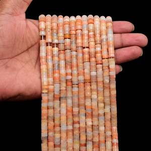 Perles d'aventurine rouge en forme de Tyree de Kamal Gems, lot de 15 brins pour fournitures de perlage - Product Image 3