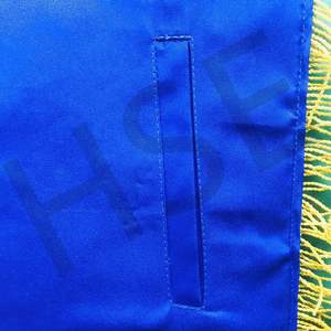 Delantal Masónico Artesanal de Gran Maestro, Terciopelo Morado con Bordado de Hilo Dorado y Flecos, Regalia Masónica - Product Image 5