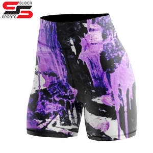 Vêtements de sport personnalisés Vêtements de sport Gym Fitness Short de motard taille haute de qualité supérieure Short sexy d'entraînement pour femmes - Product Image 1