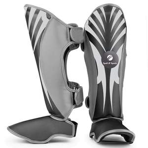 Espinilleras de Cuero Personalizadas para Muay Thai, Impresas a Medida, Ecológicas, Profesionales, para Entrenamiento de Kickboxing al Aire Libre - Product Image 2