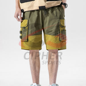 Pantalones cortos cargo de utilidad de fabricación OEM para hombre, ropa de calle, pantalones cortos con múltiples bolsillos, Bermudas, pantalones cortos cargo de nailon para hombre - Product Image 2