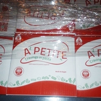 Pâtes spaghetti longues A'Petite 100% blé dur italien de qualité supérieure, stockage à sec, boîte/sac de 0,35 kg, certifiées HALAL ISO
