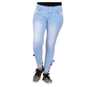 Pantalones vaqueros clásicos de cinco bolsillos para mujer con un cómodo ajuste elástico y una silueta delgada moderna para el estilo diario - Product Image 2