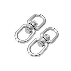 Chaînes pivotantes doubles régulières polies en acier inoxydable AISI 304/316 pour usage industriel lourd, entrée BSP 13-87 mm - Product Image 2