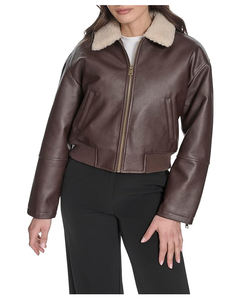 Blouson d'hiver pour homme, col rabattu, manches longues, fermeture éclair sur le devant, doublure en polytwill respirante, motif uni - Product Image 5