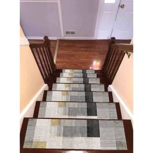 Geometric Pattern Printed <b>Rug</b> - Modern, Minimalist, Trendy Design,Goblen - Product Image 4