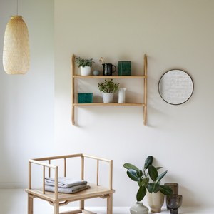 Estante de Pared de Ratán, Organizador de Mimbre Hecho a Mano, Exhibidor de Ratán Natural, Decoración Boho para el Hogar, Almacenamiento para Cocina y Sala de Estar - Product Image 2