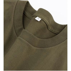 T-shirt unisexe décontracté en molleton 100 % coton, coupe ample, respirant, délavé à l'acide, pour homme, OEM Misha Sports & Fitness 220g - Product Image 3