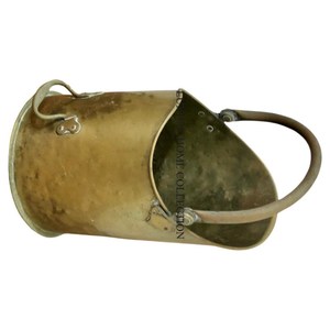 Classic farmhouse-style metal charcoal bucket with vintage-inspired etching perfect for rustic home and garden decor - Product Image 4