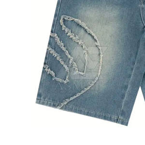 Pantalones Cortos Vaqueros Elásticos y Transpirables para Hombre, Estilo Casual Urbano, para Movimiento Flexible y Uso Diario - Product Image 3