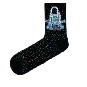 Unisex High Quality Cotton Novelty <b>Socks</b> Casual Print Sport <b>Socks</b> Happy Cartoon Anime Pattern MisMatch Color Striped for Daily - Product Image 3