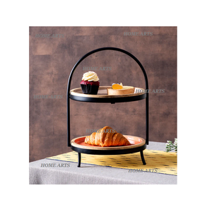 Soporte para tartas de hierro y madera hecho a mano con vajilla de primera calidad Soporte para chocolates a precios asequibles - Product Image 6