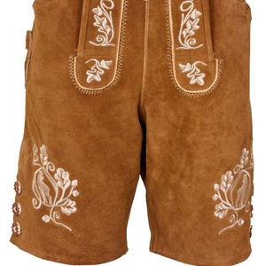 กางเกงหนังบาวาเรียนแบบดั้งเดิม กางเกงหนังสั้นแบบบาวาเรียนสำหรับผู้ชาย - Product Image 3