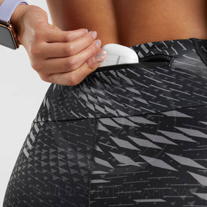 กางเกงโยคะผู้หญิงคุณภาพสูง เอวยางยืด พิมพ์ลายได้ ปรับแต่งสีและโลโก้ได้ ระบายอากาศ แห้งเร็ว ผลิตจากผ้าสแปนเด็กซ์/โพลีเอสเตอร์ - Product Image 6