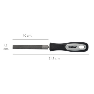 Lima di media spessore da 4 pollici con manico - Product Image 2