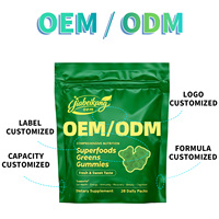Gummies de légumes verts entiers avec fibres, vitamines et mélange d'herbes – Complément personnalisé – Fournisseur OEM/ODM