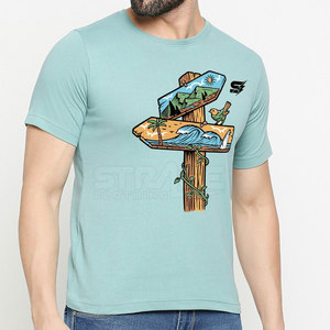 Camisetas Estampadas para Hombre de Alta Calidad, Corte Regular, Venta Caliente 2025, Poliéster/Algodón, Ecológicas, Ligeras, para Uso en Exteriores - Product Image 3