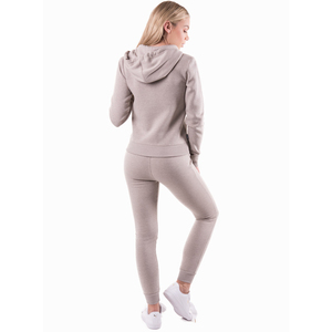 Conjunto Deportivo Ligero con Capucha para Mujer, Pantalones Jogger de Color Sólido con Cierre Frontal, Manga Larga, Ropa Casual de Invierno Transpirable - Product Image 2