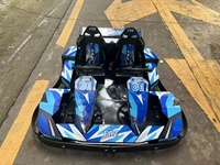 Vehículo de Karting Eléctrico con Pedales - Kart Biplaza para Niños y Adultos con Motor de 4 Tiempos y Velocidad Máxima de 75 km/h