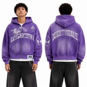 Nouvel arrivage : Sweat à capuche en molleton délavé de haute qualité, 100 % coton, couleur personnalisable, respirant, écologique, idéal pour l'hiver - Product Image 5