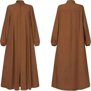 Abaya élégante pour femmes pleine longueur Design modeste fabriqué à partir de tissu léger pour la prière ou le style quotidien - Product Image 1