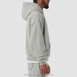 เสื้อสเวตเตอร์ผ้าฝ้ายสำหรับผู้ชายเสื้อผ้าแนวสตรีทปักโลโก้แบบกำหนดเอง - Product Image 4