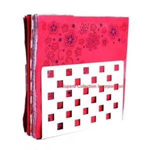 Porte-serviettes en métal blanc avec serviettes imprimées en feuilles de palmier Distributeur de mouchoirs autoportant décoratif pour table à manger et décor de cuisine - Product Image 3