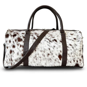 Wholesale Custom Design Cowhide <b>Leather</b> <b>Duffle</b> <b>Bag</b> Top Quality Custom Printed Logo Cowhide <b>Leather</b> <b>Duffle</b> <b>Bag</b> - Product Image 2