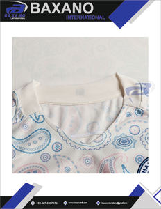 Football Jersey Unisex <b>Paisley</b> Pattern Soccer <b>Shirt</b> Breathable Full Sleeve Printed 100% Polyester V-neck Custom Team Name - Product Image 5