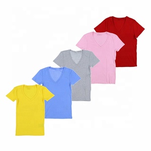 เสื้อยืดผู้ชายแฟชั่นคุณภาพสูง คอวี แขนสั้น สไตล์ลำลอง ผ้าฝ้าย/โพลีเอสเตอร์ 100% สีพื้น แห้งเร็ว น้ำหนัก 220 กรัม ทรงเหลี่ยม - Product Image 4
