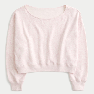 เสื้อสเวตเตอร์แฟชั่นเปิดไหล่สำหรับผู้หญิงคอกลมปักลายขนแกะเสื้อแฟชั่นงานตามสั่ง - Product Image 3