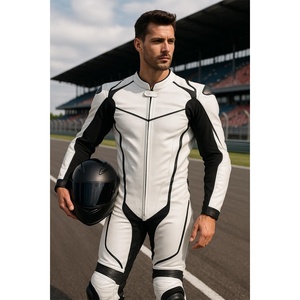 Combinaison de moto de style nouveau, réglable, professionnelle, de haute qualité, pour homme, en cuir véritable, combinaison de course pour moto - Product Image 6