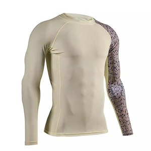 Prix Abordable – Nouveaux Modèles de Rashguards Personnalisés pour Hommes – Manches Longues, Col Rond, Coton, Séchage Rapide, Anti-Plis, Respirant, Haute Qualité - Product Image 3