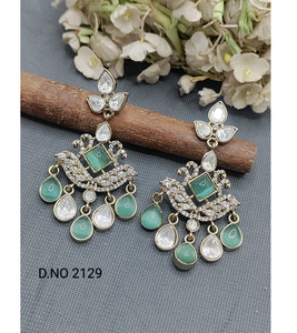 Pendientes Mehandi de estilo Festival para mujer con artesanía detallada para funciones tradicionales de la India - Product Image 6