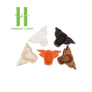 ชามแป้งโดว์อุ้งเท้าสุนัขทำจากไม้,อุปกรณ์ตกแต่งโต๊ะชามแป้งโบราณหลากสีกำหนดได้ตามสั่ง - Product Image 5