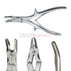 Pinzas de corte Stille Ruskin Bone Nibblers, curvadas, 12 pulgadas, manuales, veterinarias, quirúrgicas, de acero inoxidable alemán, 8 mm - Product Image 3
