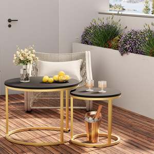 Mesas metálicas compactas y decorativas para el hogar y la Oficina, versátiles para espacios de dormitorio y sala de estar a los mejores precios - Product Image 4