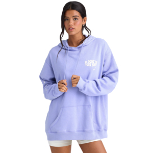 Sweat à capuche décontracté imprimé bouffant femmes solide avant Logo hiver Streetwear haute qualité pull à capuche 100% coton surdimensionné respirant - Product Image 1