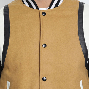 Personnalisé Nouveau Design Versity Vestes Pas Cher Prix 100% Polyester Polaire Varsity Bomber Baseball Veste Manteaux De Haute Qualité - Product Image 5