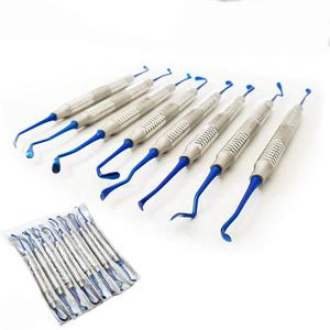 Sinus Lift Instruments Set of 8 <b>Kit</b> Implant Dental Titanium <b>Polished</b> Coated Dental Endodontic Surgery Instruments - Product Image 1