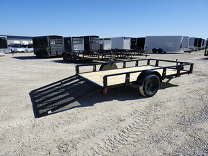 small equipment tow <b>trailer</b> 6x12 Single Axle Utility <b>Trailer</b> 3500lbs <b>Trailer</b> 76x12 Utility <b>Trailer</b> with 5ft Ramp Gate for sale - Product Image 4