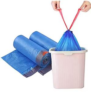 Printed 13 Gallon Garbage Trash Bags with Draw String Trash Waste Bag Green Custom logo with String Closure Bag - Product Image 6